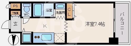KDXレジデンス難波の間取り写真