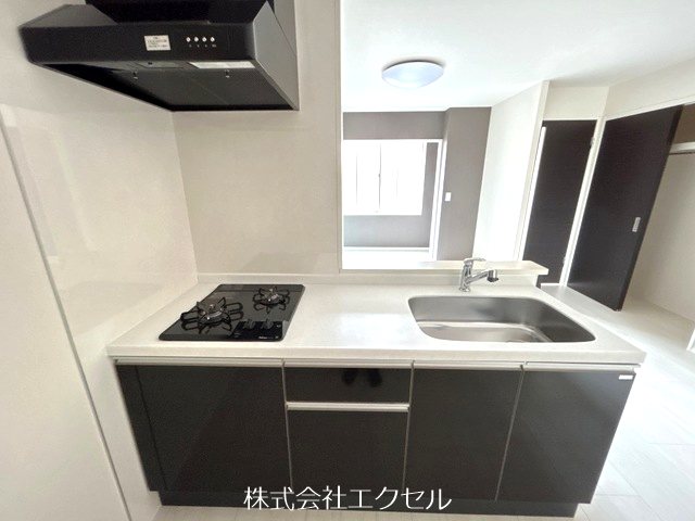 キッチン　2口コンロのシステムキッチンです♪