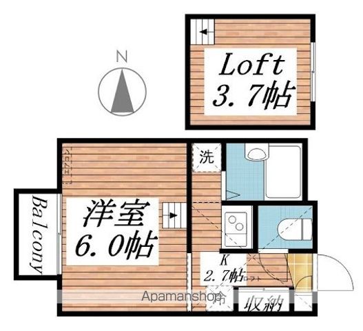 わかやま電鉄貴志川線 竈山駅 徒歩25分 2階建 築29年の間取り写真