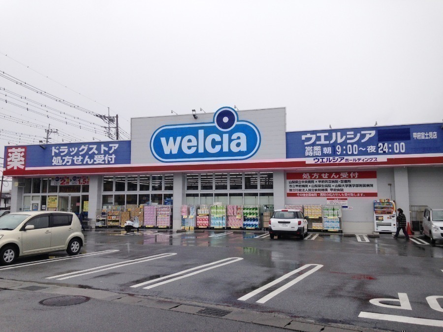 ドラックストア　ウエルシア甲府富士見店（ドラッグストア）まで377m