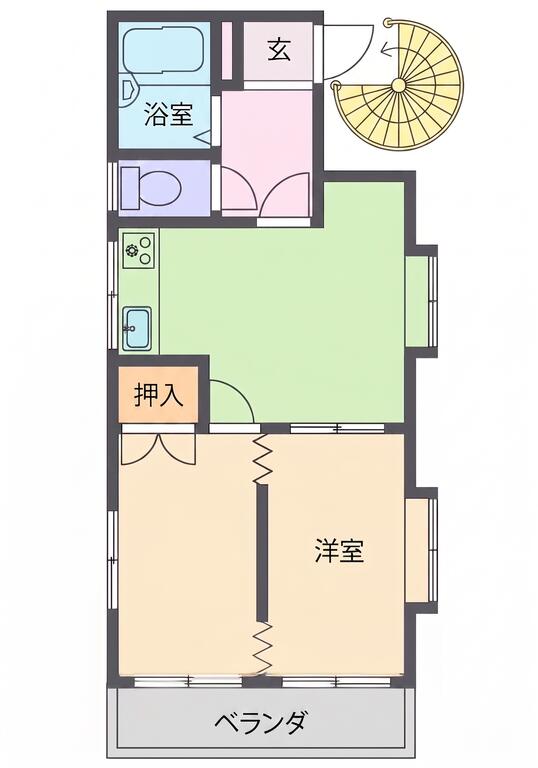 パルテール古ヶ鶴の間取り写真