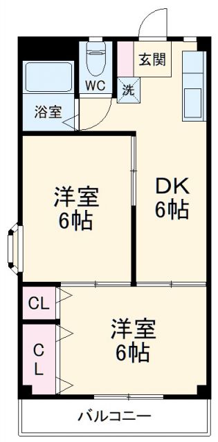 ホワイトパレス市川の間取り写真