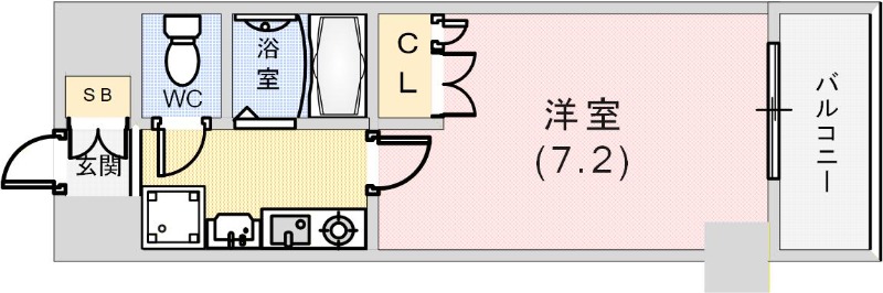 エスポワール三宮PartIIの間取り写真