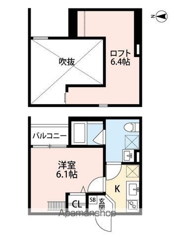 地下鉄千日前線 南巽駅 徒歩7分 2階建 築10年の間取り写真