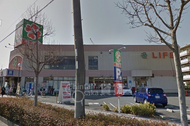 スーパー　ライフ　崇禅寺店（スーパー）まで858m