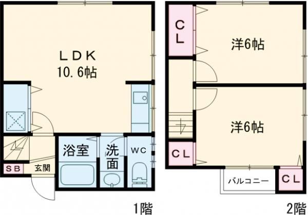一之江2丁目戸建の間取り写真