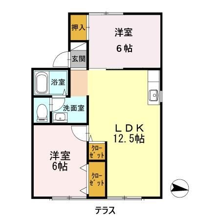 新町ハイツの間取り写真