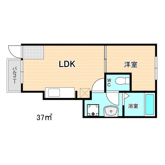 ＪＲ筑肥線 周船寺駅 徒歩6分 2階建 築11年の間取り写真