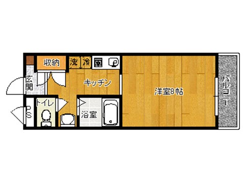 アクラムタウンシルクの間取り写真