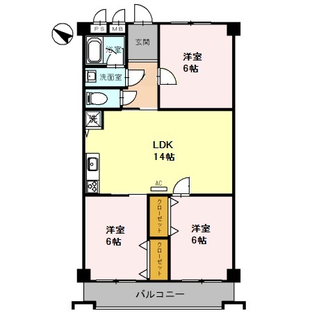 住吉建物2号館の間取り写真