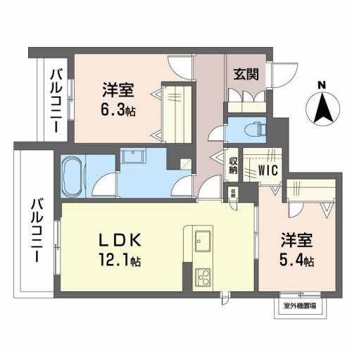 シャーメゾン金岡公園の間取り写真
