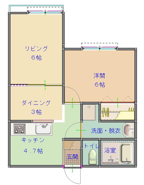 パープルIIの間取り