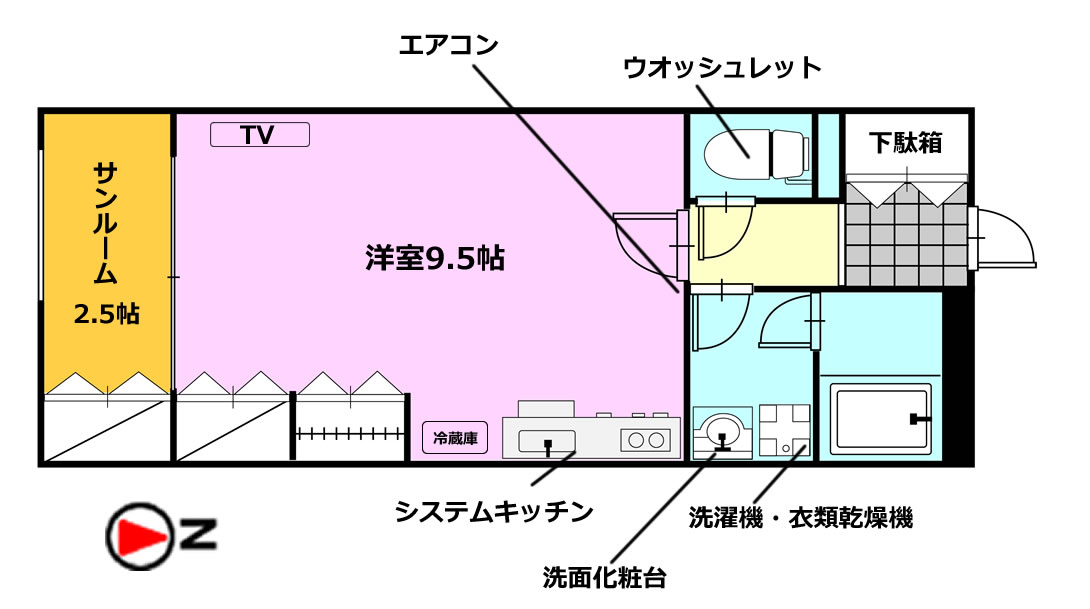 カーサコンフォルトの間取り