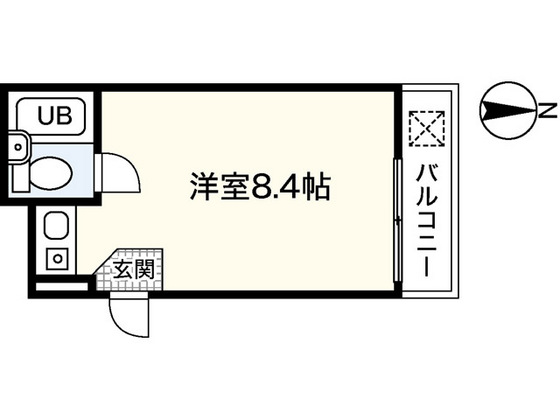 広島市南区皆実町のマンションの間取り