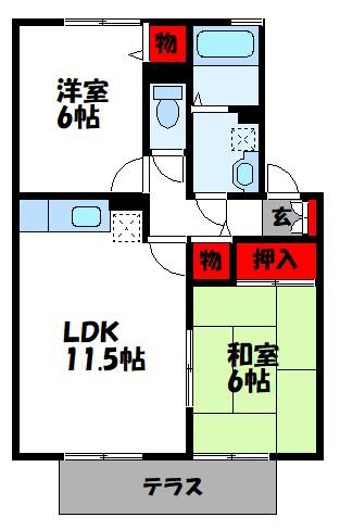 エスポアール大柳の間取り