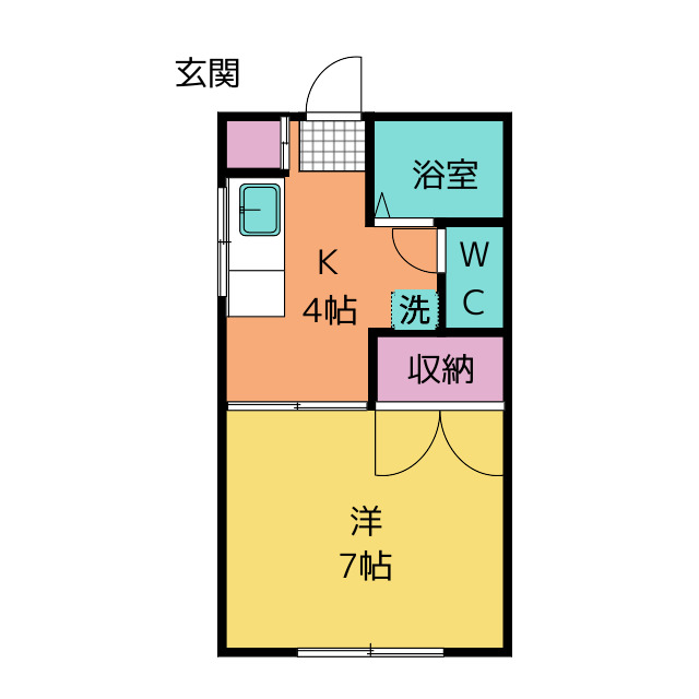 柏峰ハイツの間取り