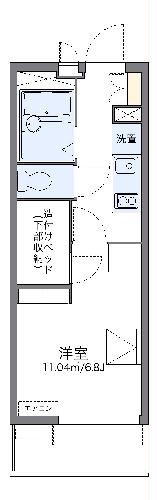 レオパレス白ゆりの間取り