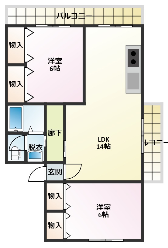 猪井マンションの間取り