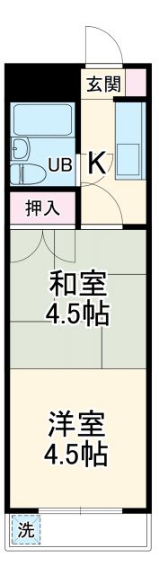 豊橋市花田町のマンションの間取り