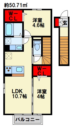 ポルタ宮前の間取り