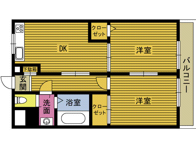 中西ビルの間取り