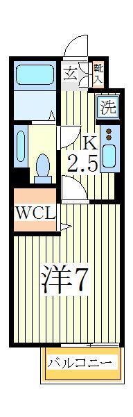 流山市大字東深井のアパートの間取り