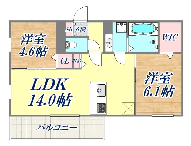 Raffinato東灘の間取り