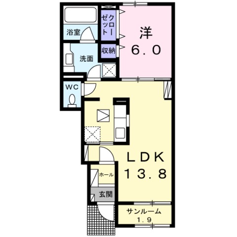 ロジュマン　ココティエ2の間取り