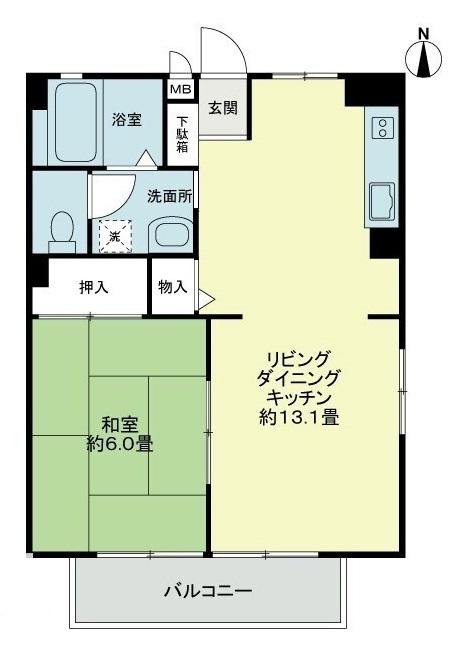 フォブールくさかの間取り