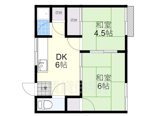 丸尾ハイツの間取り