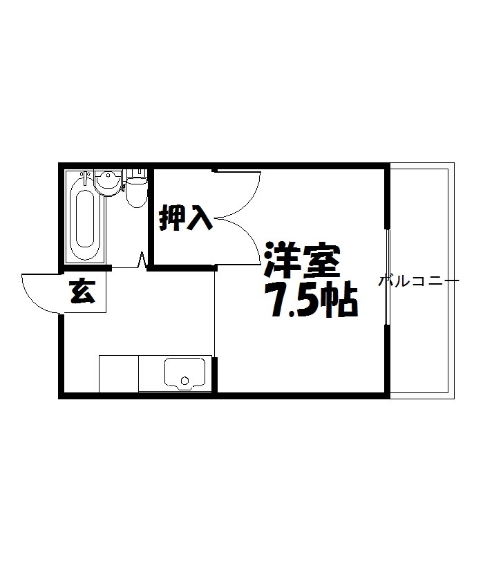 ホワイトキャンパス北白川の間取り