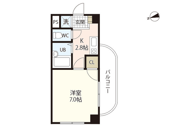 【広島市安佐南区中須のマンションの間取り】