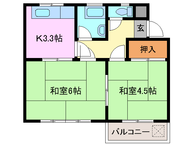 【三重郡川越町大字豊田のマンションの間取り】