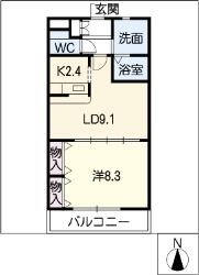 【アンソレイユの間取り】