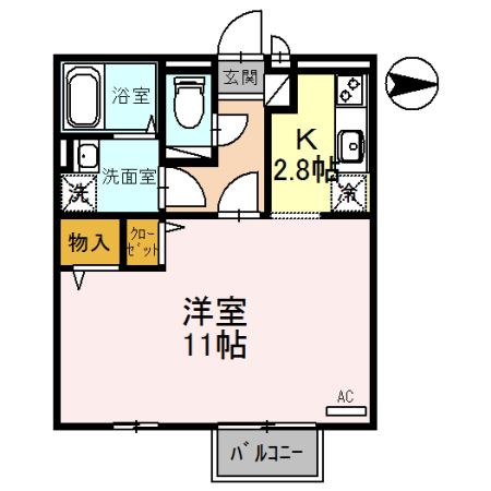 コンフォートヴィレッジ　Ａの間取り