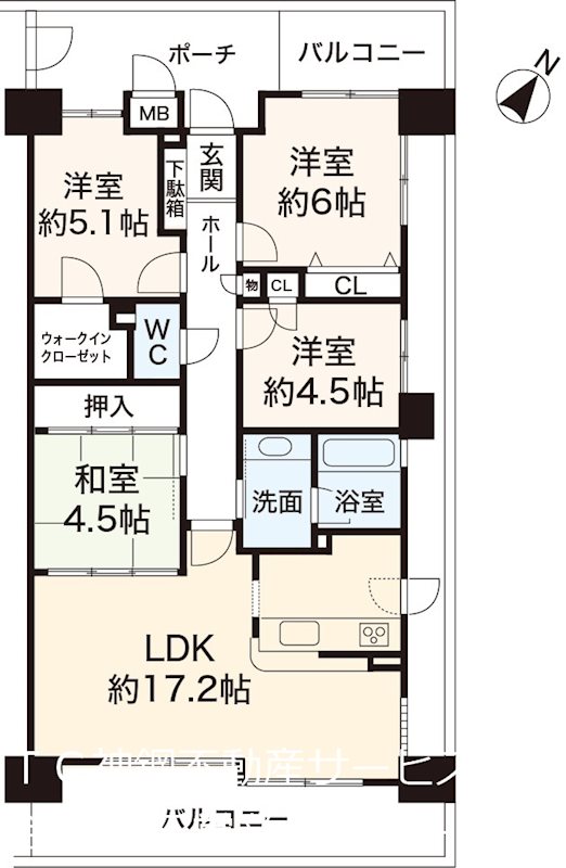 センタースクエアIII番館の間取り