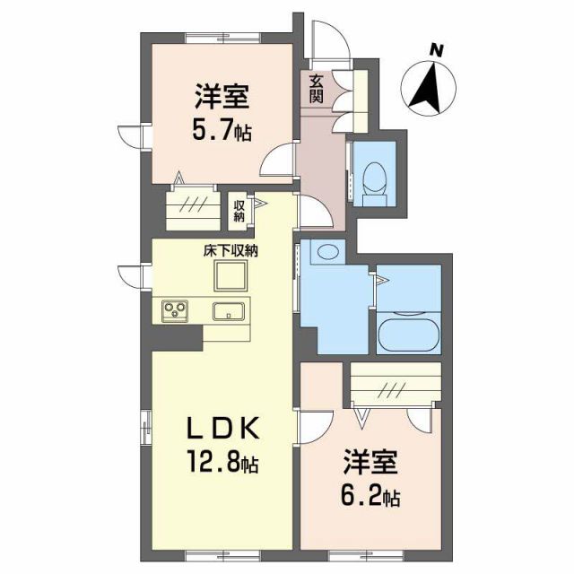 ブルンはなみずきの間取り