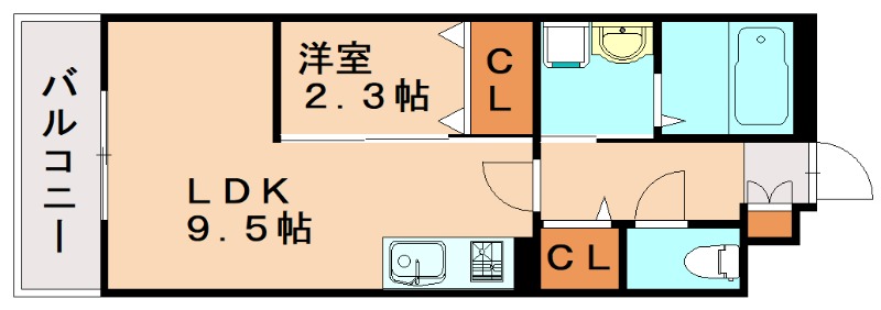 糸島市前原西のマンションの間取り