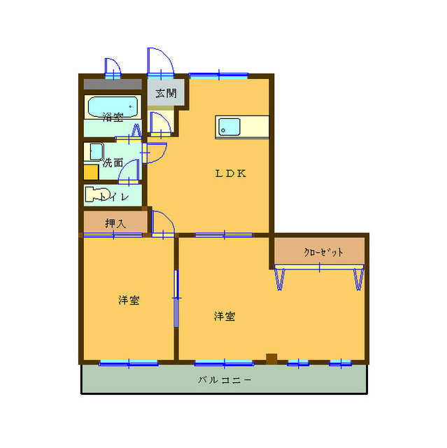 ＢｉｇＷＡＶＥ生川の間取り