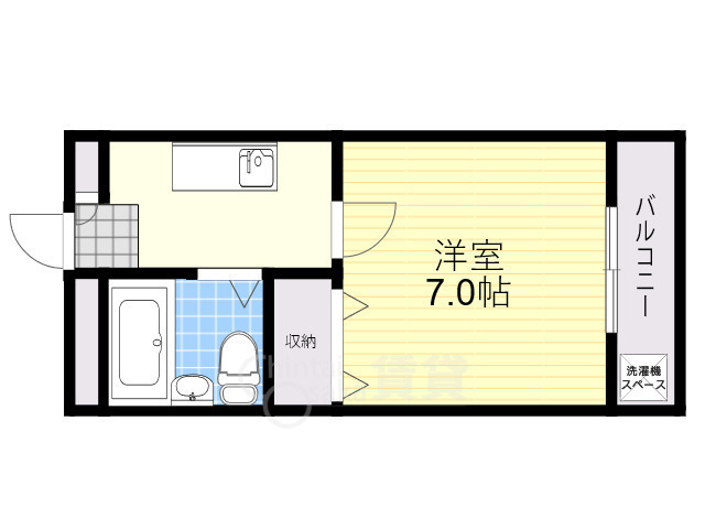 川西市鼓が滝のマンションの間取り