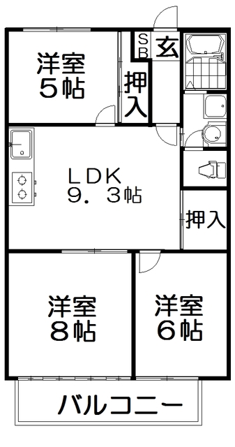 アメニティ93の間取り