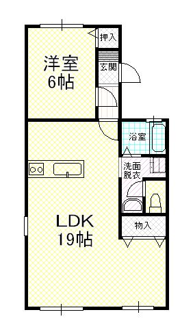 グランハイツ20（１階）の間取り