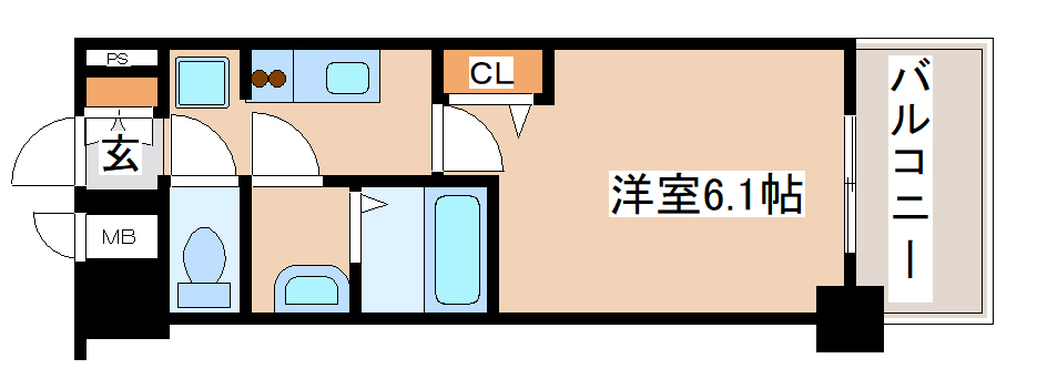 アドバンス神戸パーチェの間取り