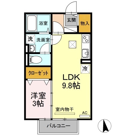 クリエ　ガーデンの間取り