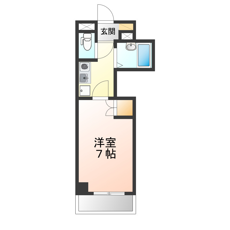 パンション白川の間取り