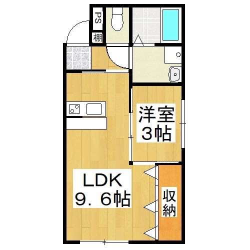 瀬戸内市邑久町尾張のアパートの間取り