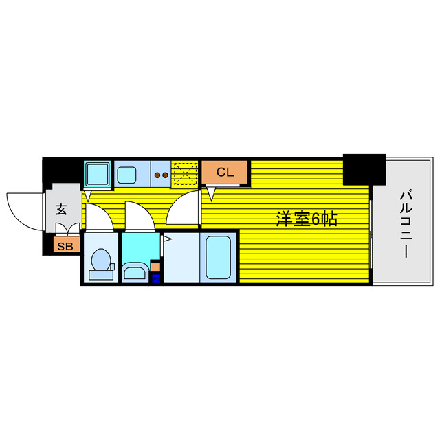 【プレサンス天満橋チエロの間取り】