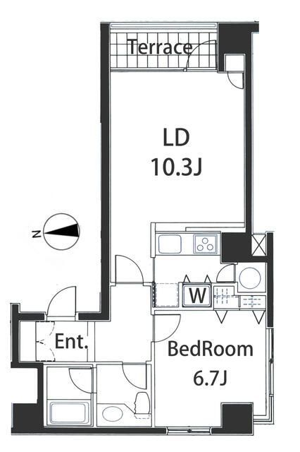 LANAI 1521の間取り