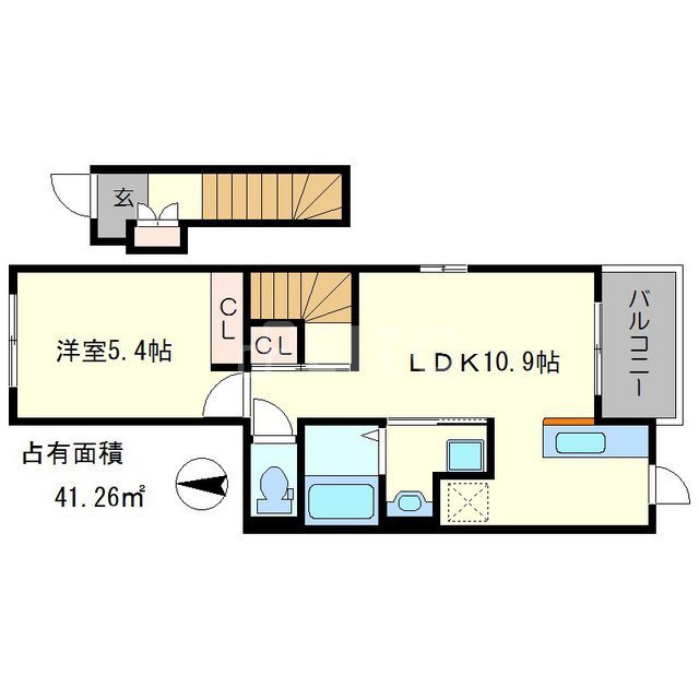 クリノス御蔭の間取り