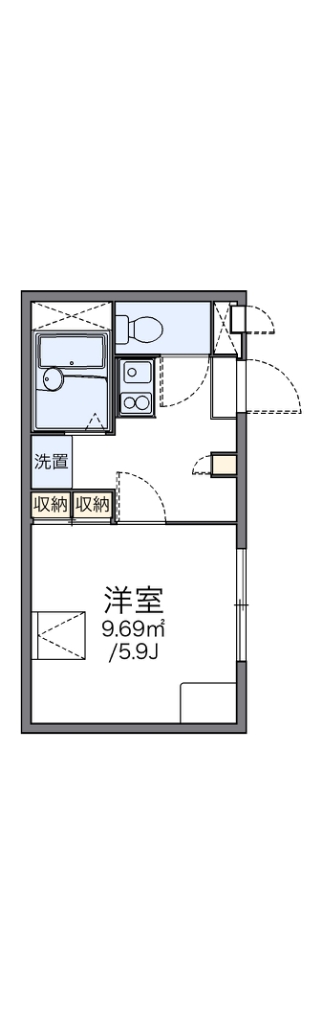 寝屋川市池田新町のアパートの間取り